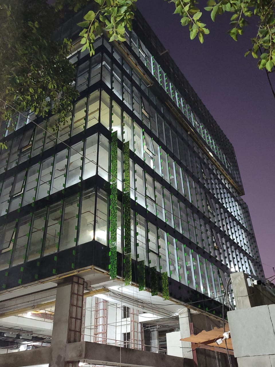 Unitized Glazing System Aluminium Fin - Cauvery Project Hyderabad